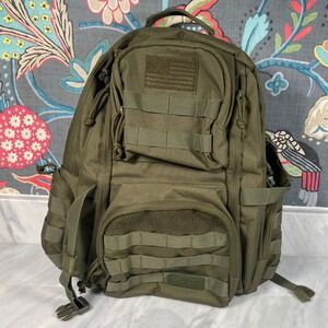 Highland Tactical Crusher Backpack Olive Green Drab USA Military Army Travel Bag